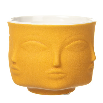 Ваза керамическая "Pure" жёлтая - серия "Ceramic Faces" - 9 см