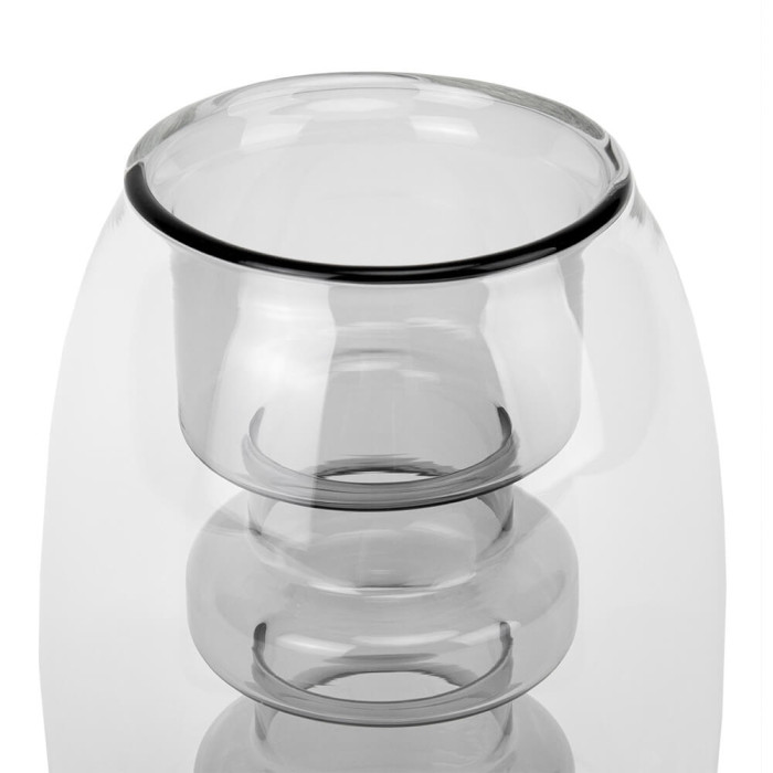Ваза декоративна скляна "Мусон" 15 см