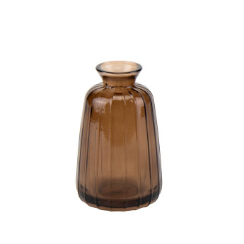 Ваза скляна "Версаче" коричнева - 11 см