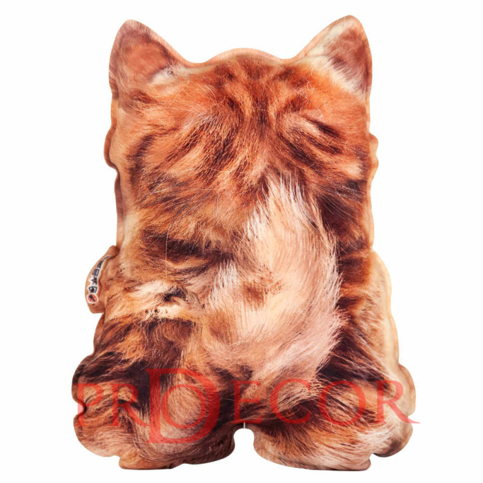 Британский рыжий котенок, реалистичная игрушка-подушка
