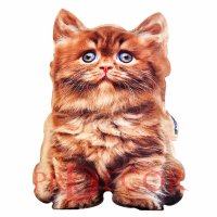 Британский рыжий котенок, реалистичная игрушка-подушка