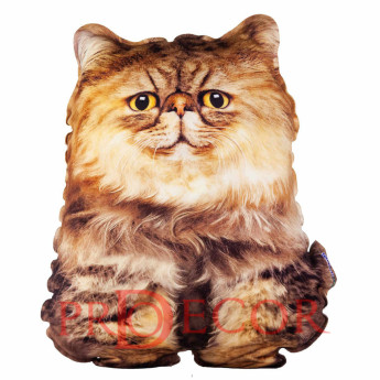 Персидский котенок улыбающийся, реалистичная игрушка-подушка