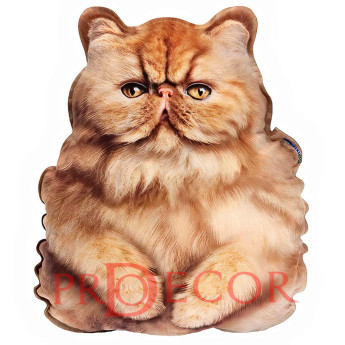Персидский рыжий котенок, реалистичная игрушка-подушка