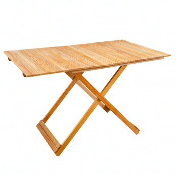 Садовий стіл, розкладний, дерев'яний 720x1200x760 мм