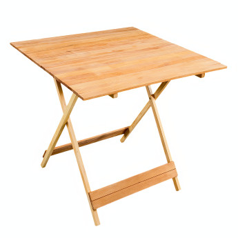 Садовий стіл, розкладний, дерев'яний 720x720x710 мм